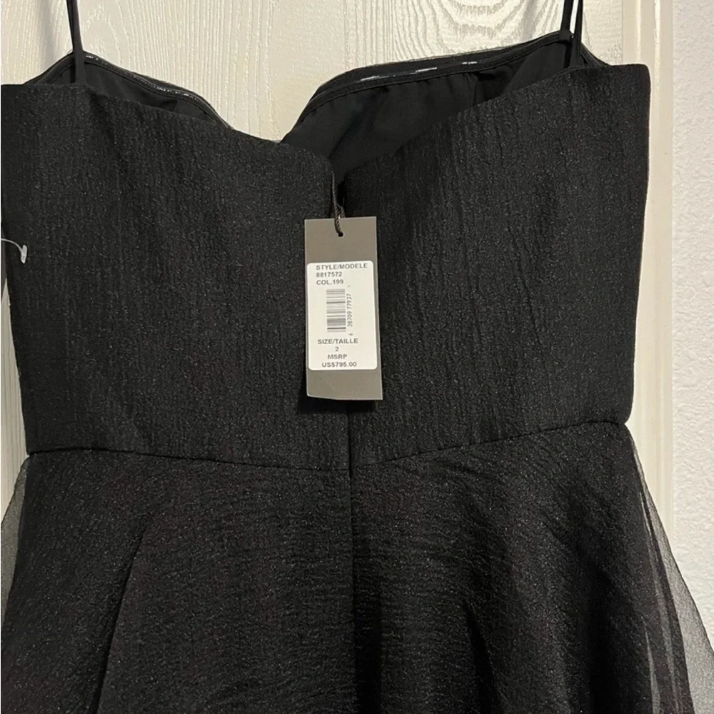 THEIA Teresa Strapless Draped Tulle Gown Size 2 $795 NWT!! - Picture 3 of 4